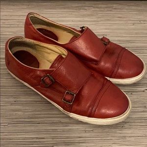 Frye Mindy Double Monk Strap Loafers